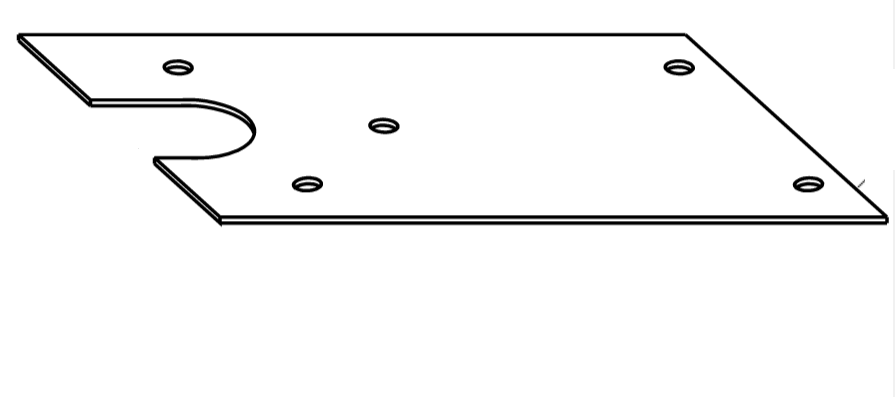 Rixson 204050 Floor Plate Package Heavy Duty Hung Floor Closer