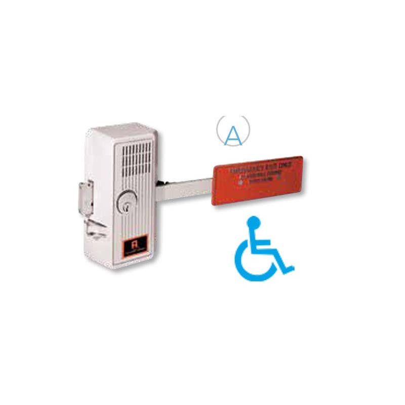 Alarm Lock 250/260 Paddle Alarm Panic Lock, Satin Aluminum