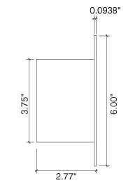 Von Morris 9202 Pocket Door Lock Edge Pull