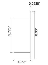Von Morris 9201 Dummy Pocket Door Lock w/Built in Dust Proof Strike