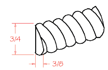 US Cabinet Depot ROPE Rope Moulding, Capital Collection