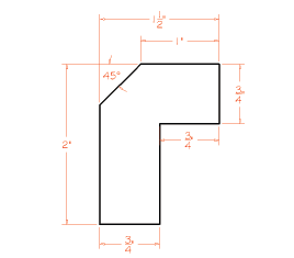 US Cabinet Depot ALRM Angled Light Rail Moulding, Capital Collection