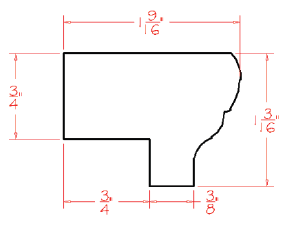 US Cabinet Depot LRM Light Rail Moulding, Capital Collection