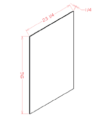 US Cabinet Depot USV2496 Utility Skin Panel, Capital Collection