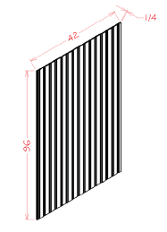 US Cabinet Depot BBFPV4296 Bead Board Panel, Capital Collection