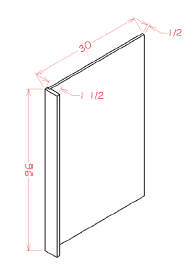 US Cabinet Depot REPV3096 Refrigerator End Panel, Capital Collection