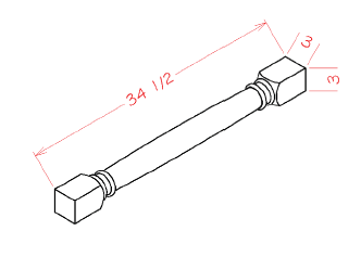 US Cabinet Depot CLDL Classic Decorative Leg, Capital Collection