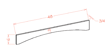 US Cabinet Depot VASH48 Shaker Valance, Capital Collection