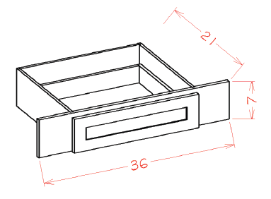 US Cabinet Depot VKD36 Vanity Knee Drawer, Capital Collection