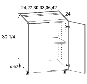 US Cabinet Depot B Full Height Two Door Bases, Altaeuro