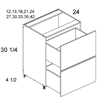 US Cabinet Depot 2DB Altamax Two Drawer Bases, Altaeuro