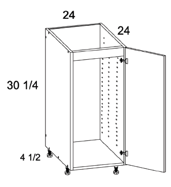 US Cabinet Depot SB24SFH Full Height One Door Sink Bases, Altaeuro