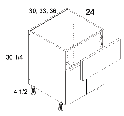US Cabinet Depot FSB Farm Sink Bases, Altaeuro
