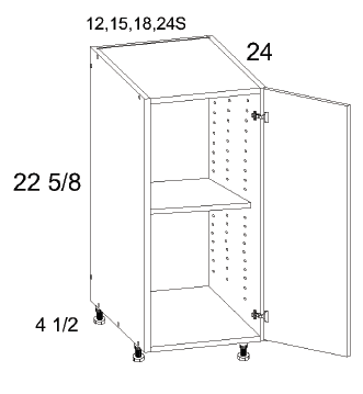 US Cabinet Depot DDO One Door Desk Bases, Altaeuro