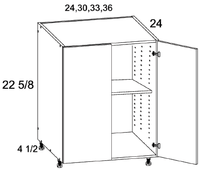 US Cabinet Depot DDO Two Door Desk Bases, Altaeuro