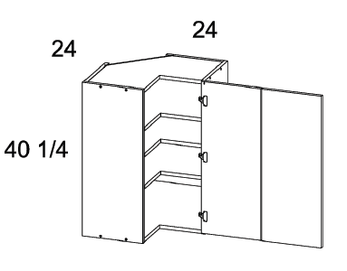 US Cabinet Depot WER24 Wall Easy Reach Corner Cabinets, Altaeuro