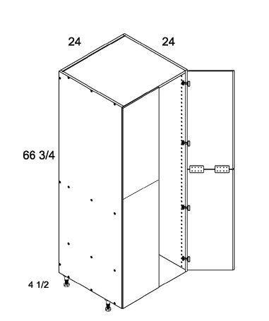 US Cabinet Depot T2472 Tall Four Door Open Utility Cabinets, Altaeuro
