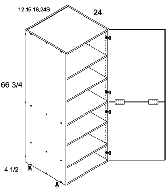 US Cabinet Depot TB Tall Two Door Utility Cabinets with Shelves, Altaeuro