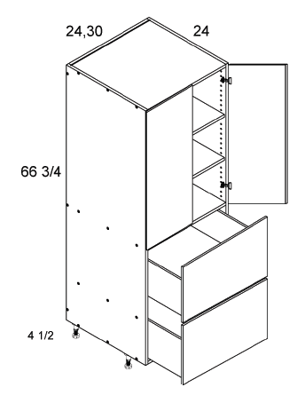 US Cabinet Depot T2DB Altamax Tall Two Door Two Drawer Utility Cabinets, Altaeuro
