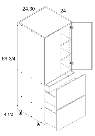 US Cabinet Depot T2DBID Altamax Tall Two Door Two Drawer with One Inner Drawer Utility Cabinets, Altaeuro