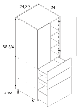 US Cabinet Depot T3DB Altamax Tall Two Door Three Drawer Utility Cabinets, Altaeuro