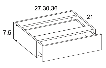 US Cabinet Depot VKD Altamax Vanity Knee Drawers, Altaeuro