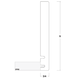 US Cabinet Depot MPF6 6" Crown Extension Moulding, Altaeuro