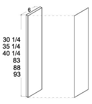 US Cabinet Depot OF Filler Overlays, Altaeuro