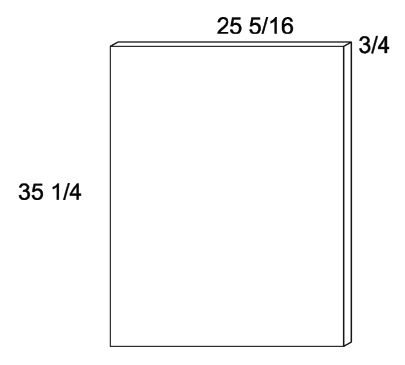 US Cabinet Depot BEP2535 Base End Panel, Altaeuro