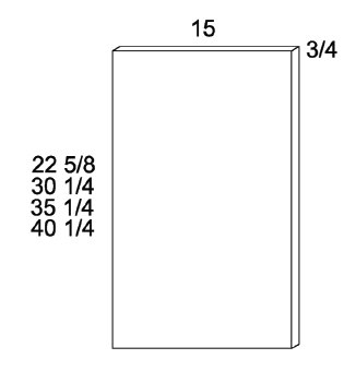 US Cabinet Depot WEP15 Wall End Panel, Altaeuro