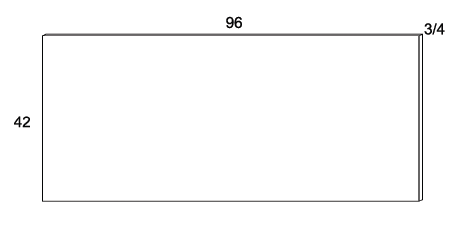US Cabinet Depot BP9642 Long End Panel, Altaeuro