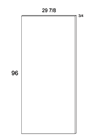 US Cabinet Depot TEP3096 Tall End Panel, Altaeuro
