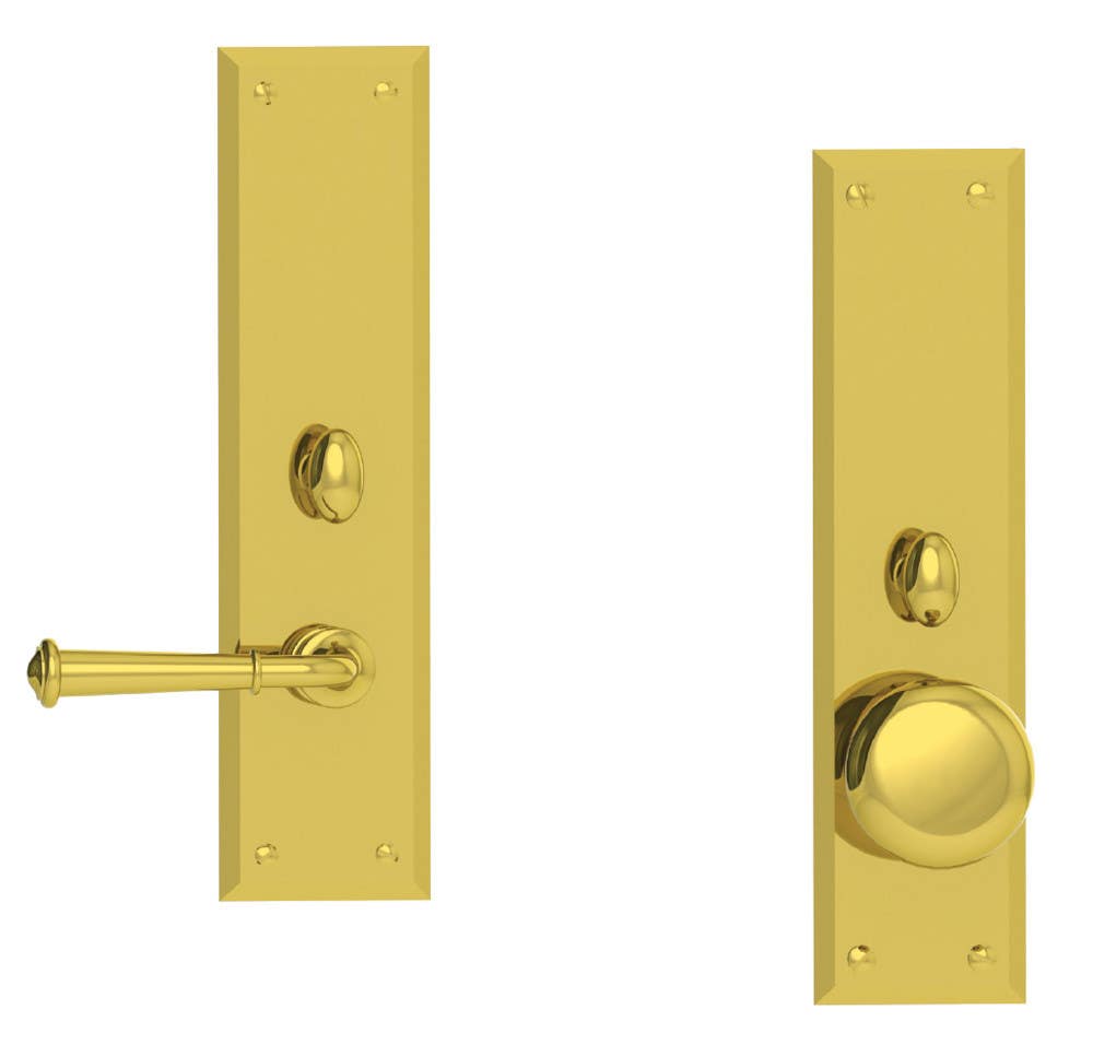 Von Morris 97310 Abington/Sqare Bevel Handleset With Oval Knob