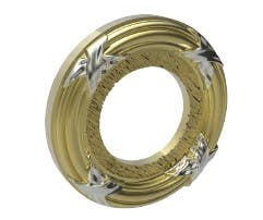 Von Morris 8891 Ribbon & Reed Cylinder Collar