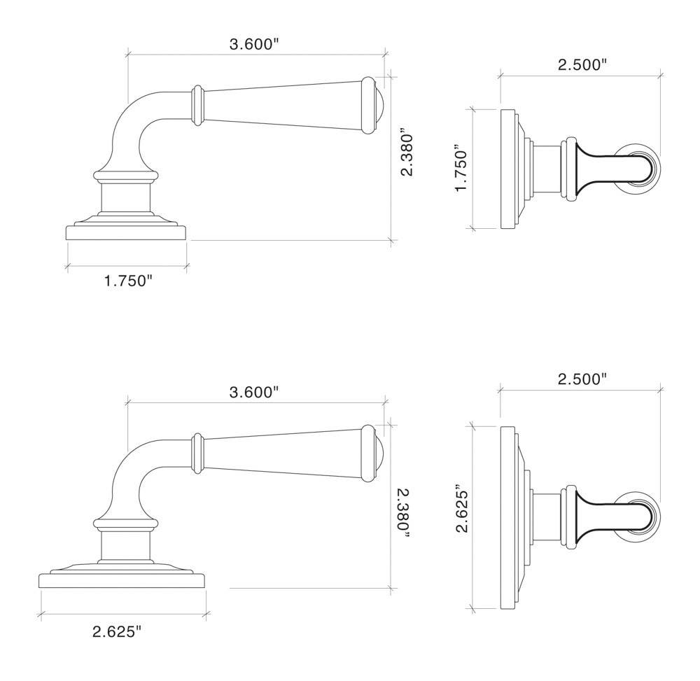 Von Morris 8749 Accurate Narrow Backset Entrance Lock
