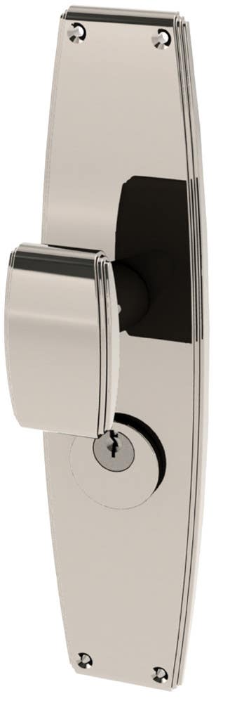 Von Morris 8160 Art Deco Escutcheon Sets With Art Deco Knob, IML Mortise Sets