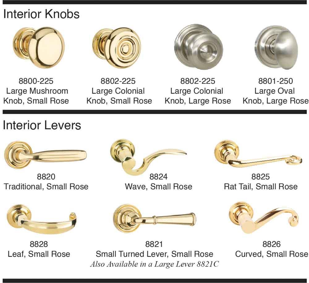 Von Morris 8131 Westown Escutcheon Set With Traditional Lever, Tubular Latch Sets
