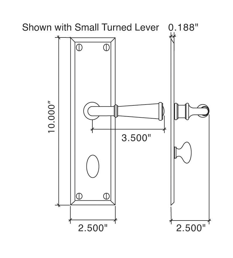Von Morris 7 Abington/Square Bevel Multi-Point Trim