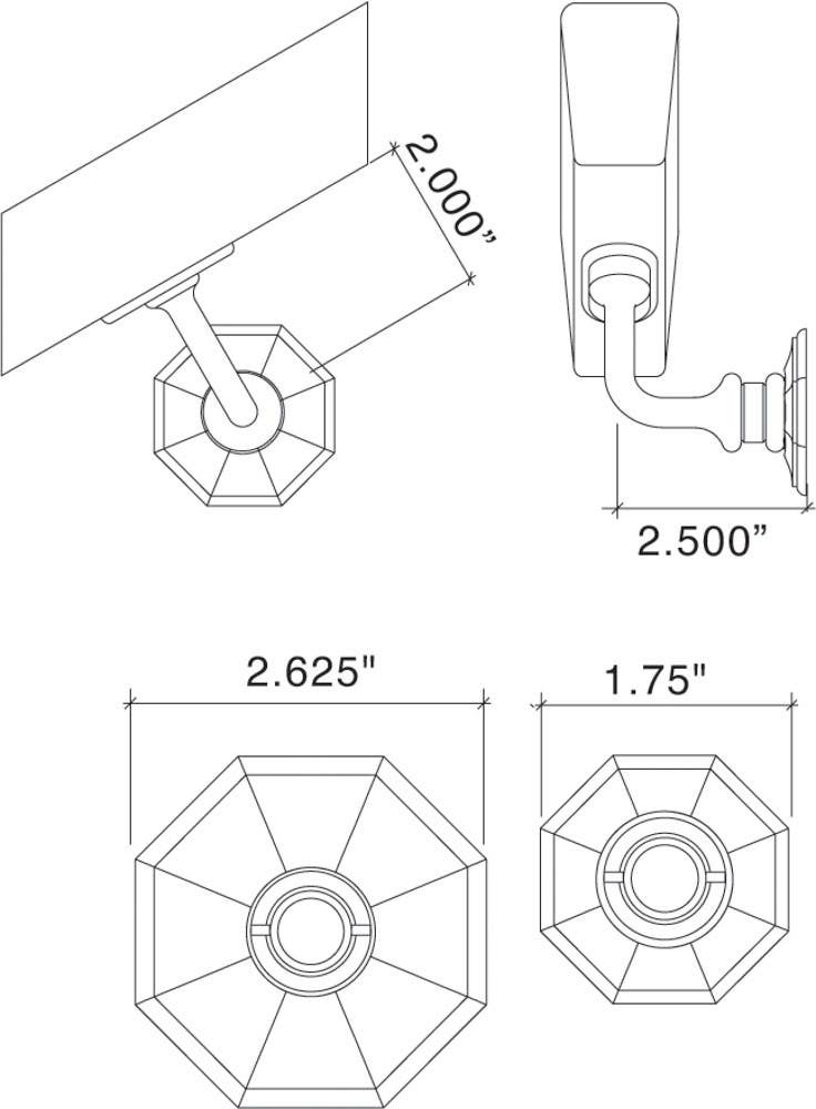 Von Morris 26-58 Handrail Bracket Moorestown Rose