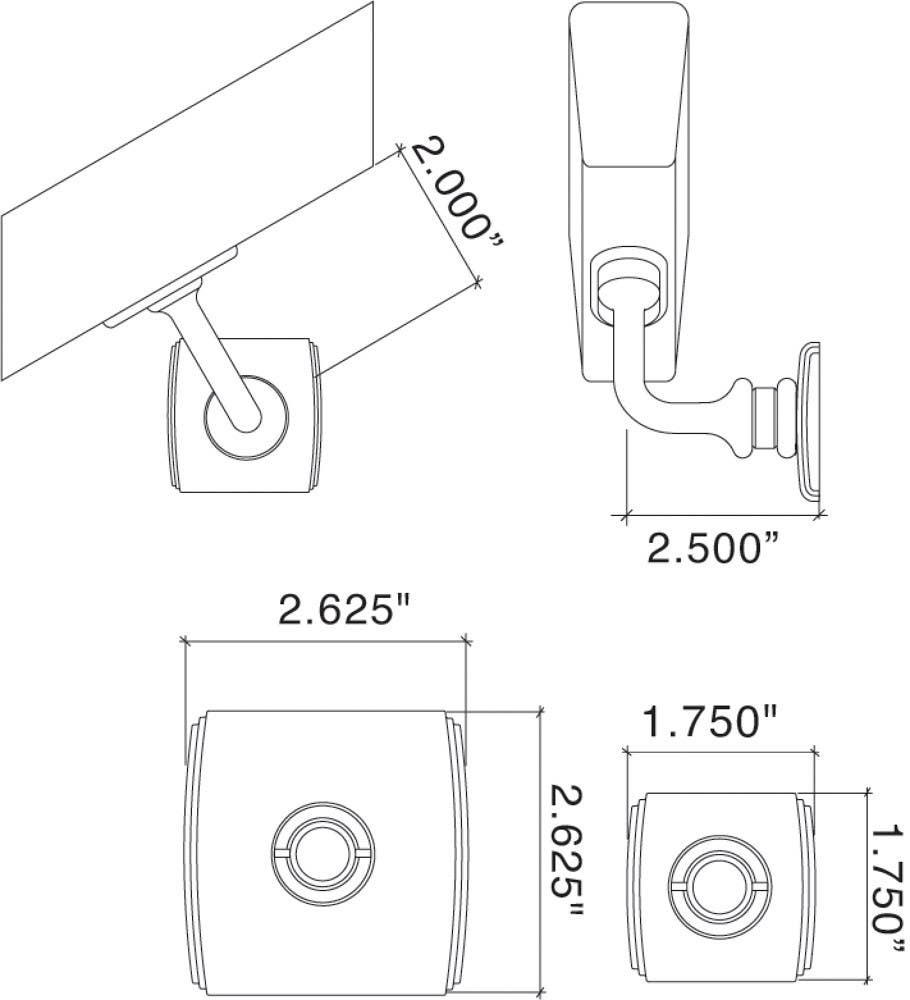 Von Morris 26-54 Handrail Bracket Art Deco Rose