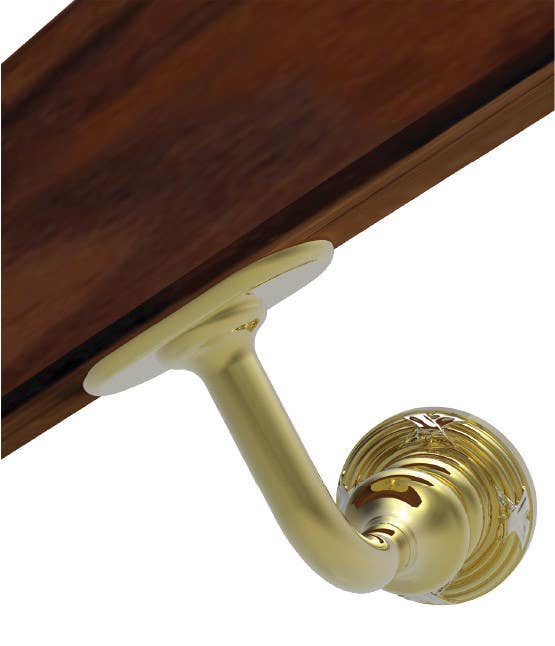 Von Morris 26-52 Handrail Bracket Ribbon & Reed Rose