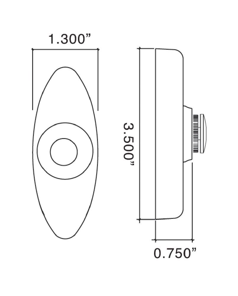 Von Morris 25 Oval Bell Push
