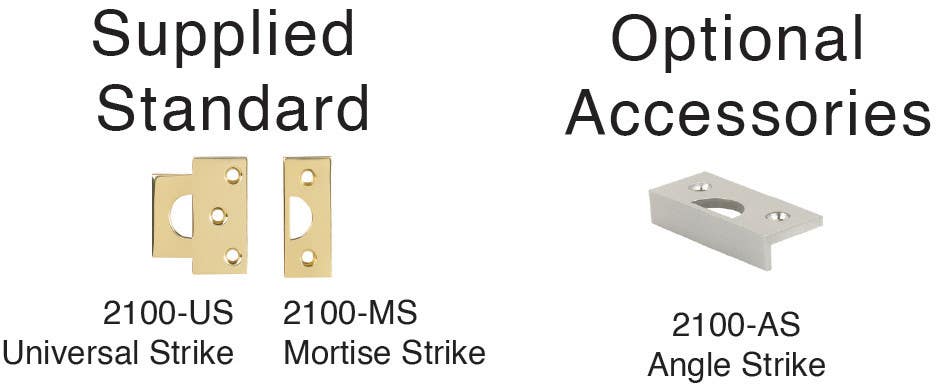 Von Morris 2100 Surface Bolt Universal Strike