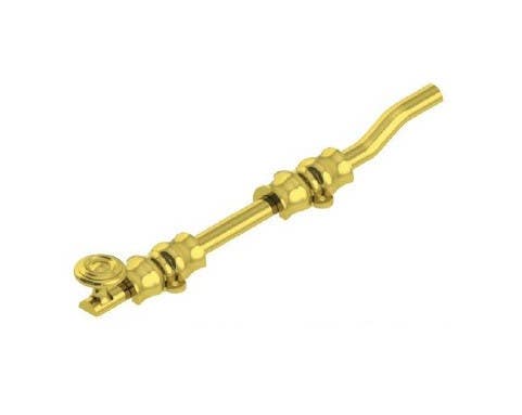 Von Morris 21 Offset Solid Brass Colonial Knob And Guide Surface Bolt