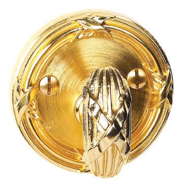 Von Morris 18852 Ribbon & Reed Deadbolt Cylinder Rose