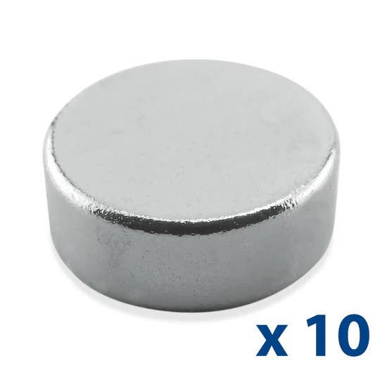 Magnet Source 07045 Neodymium Disc Magnet, Pull Rating-2.61 Lbs. (10 Pk)