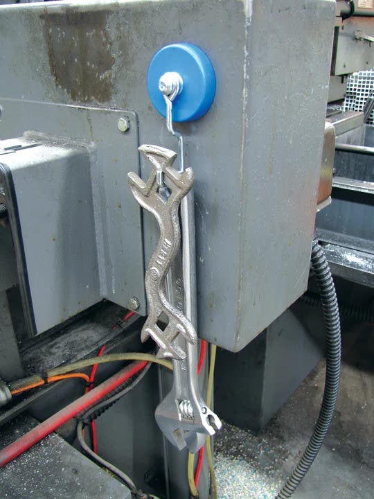 Magnet Source 07529 Reversible Magnetic Hook, Pull Rating-25 Lbs.