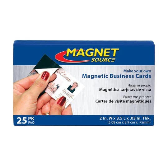 Magnet Source 40025 Flexible Magnetic Business Card (25 Pk)