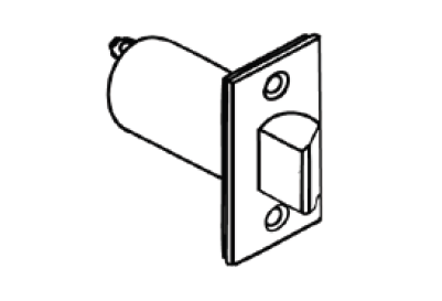 Cal-Royal GNS238 CGN Series Spring Latch 2 3/8", 2 1/4" X 1" Faceplate,Finish-Oil Rubbed Bronze