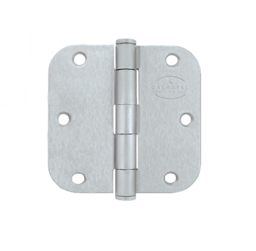 Cal-Royal 10RH35 Residential Hinge Full Mortise, Residential Weight Plain Bearing, 3 1/2" X 3 1/2" 5/8" Radius